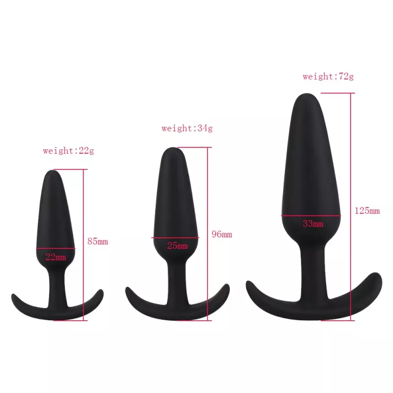 Bộ Nút Hậu Môn Silicon 3 Kích Cỡ Xxl (AP004)