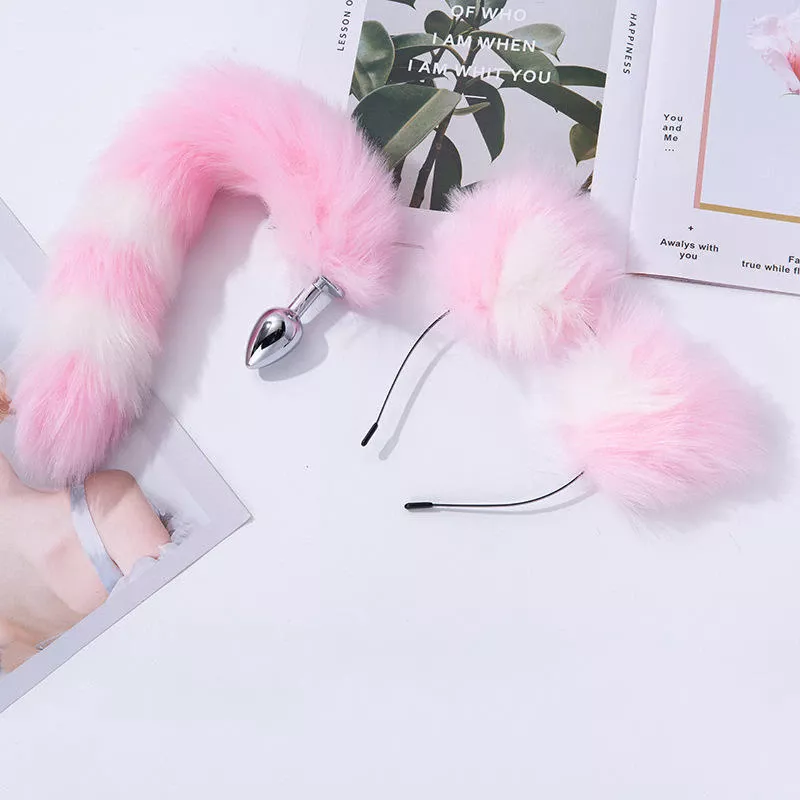 Nút Hậu Môn Đuôi Cáo Cosplay Kèm Tai Mèo Gợi Cảm Dành Cho Cặp Đôi (AP002)