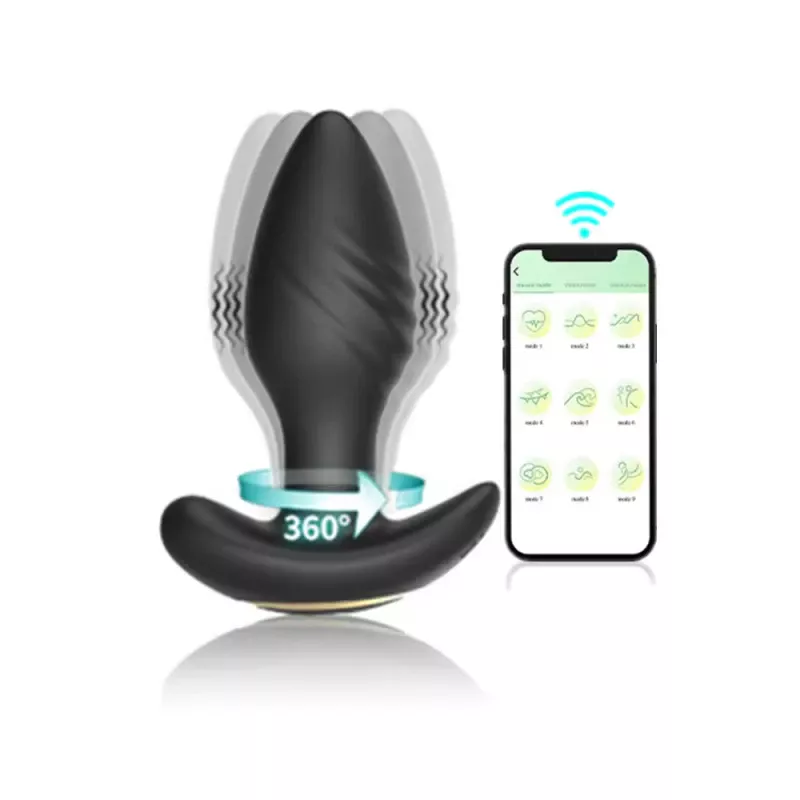 Nút Hậu Môn Rung Điều Khiển App Xoay 360 Độ (SP001)